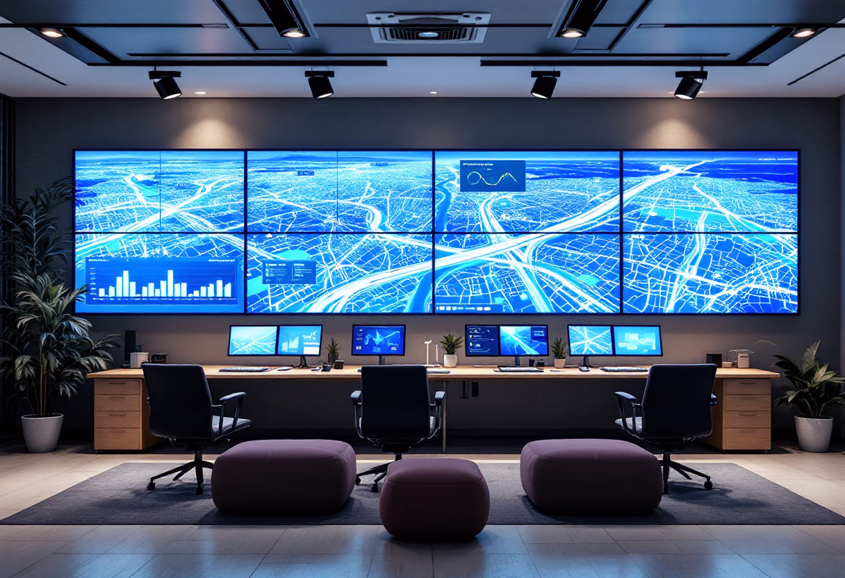 image of a traffic control center