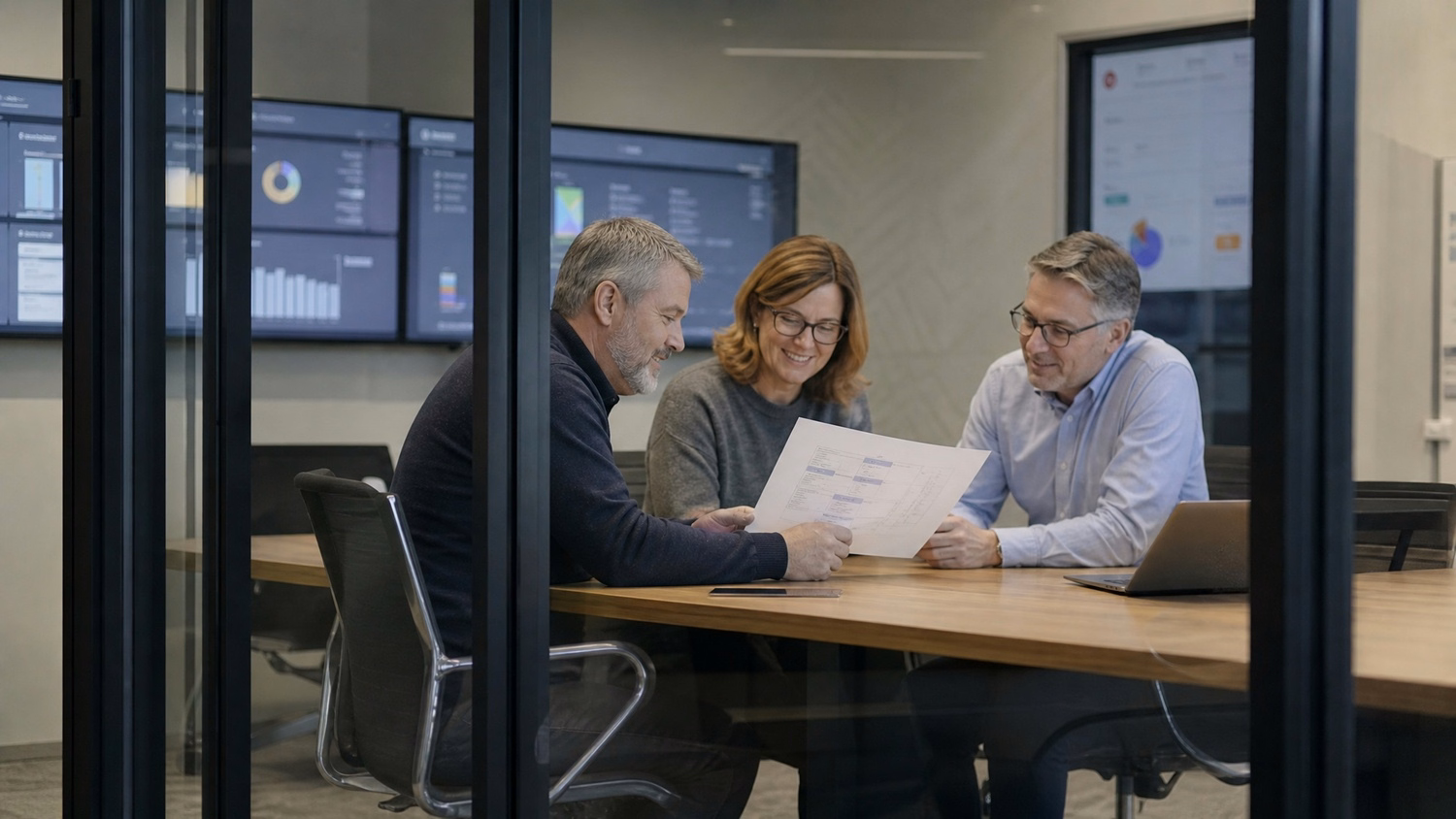IT team meeting, diverse professionals discussing strategy