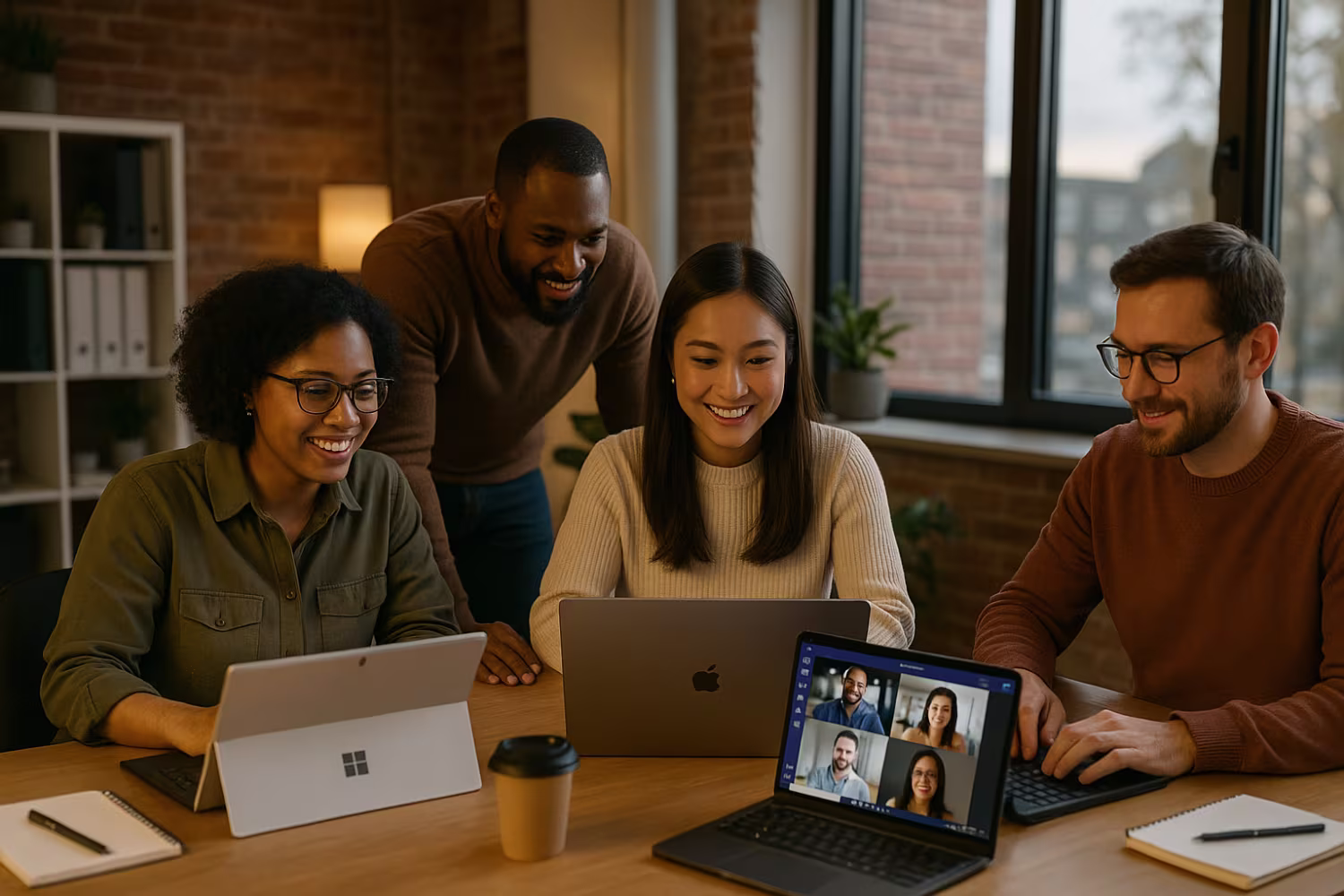 Diverse team using managed Microsoft 365