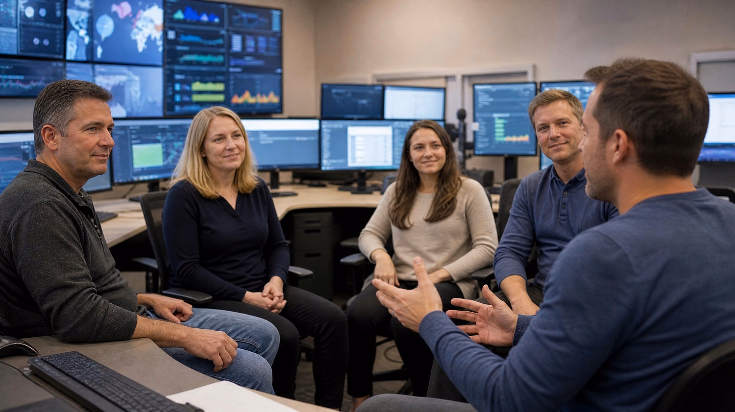 Team briefing on threat mitigation strategies