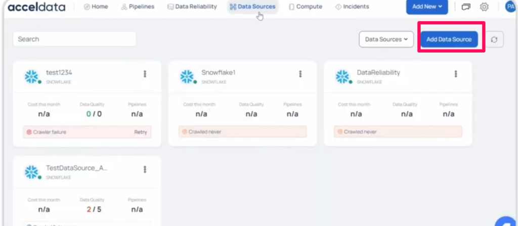 A screenshot of "Add Data Source"