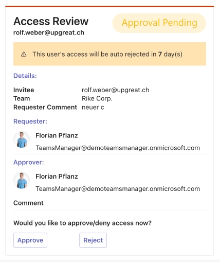 External User Manager Access Review