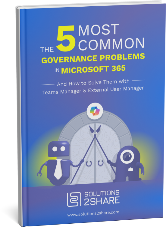 5 Governance Problems in Microsoft 365 eBook mockup