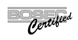 Logo BOSEC Certified — Alsec, entreprise certifiée pour l’installation et la maintenance de détection incendie