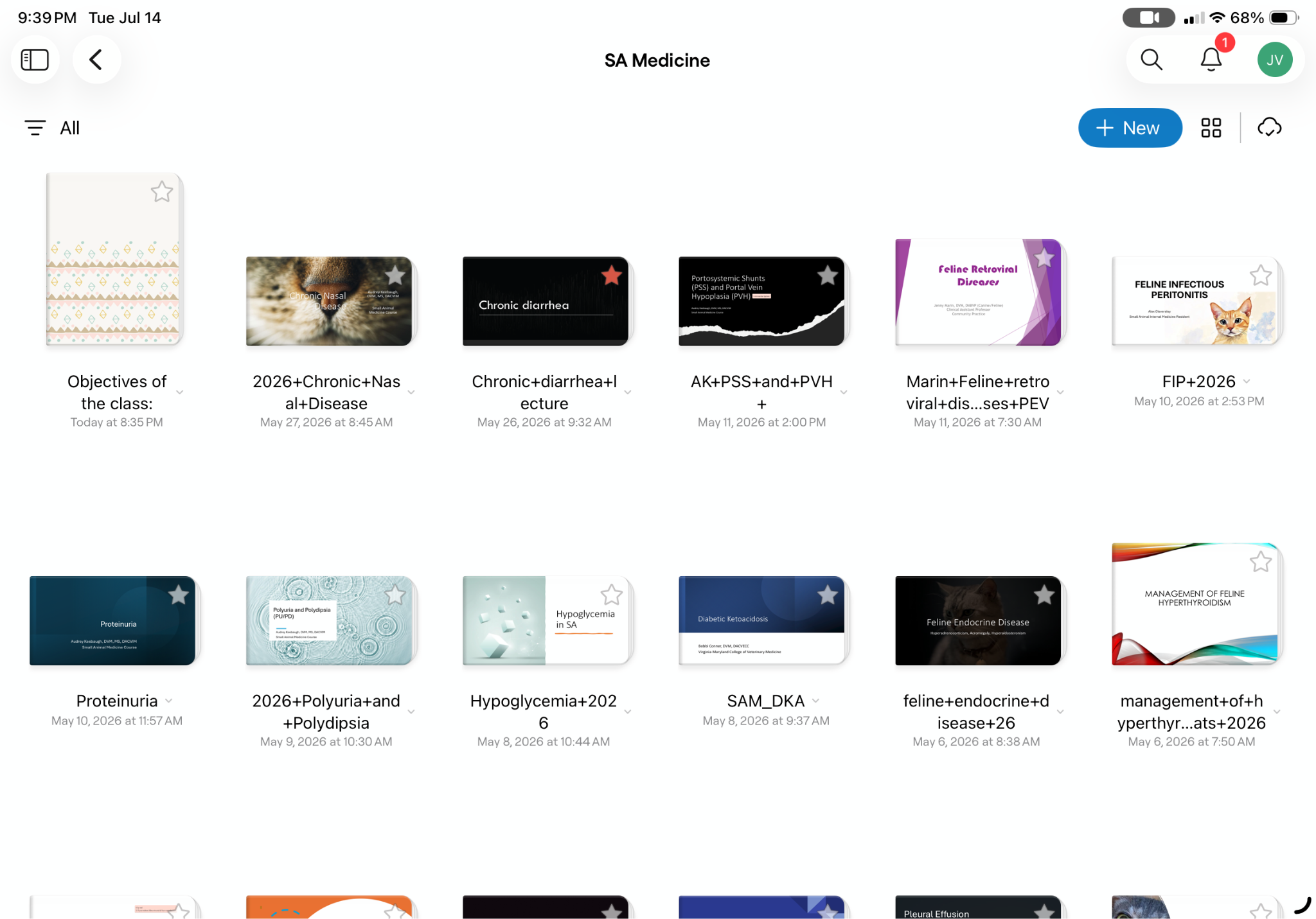 Goodnotes lecture organization
