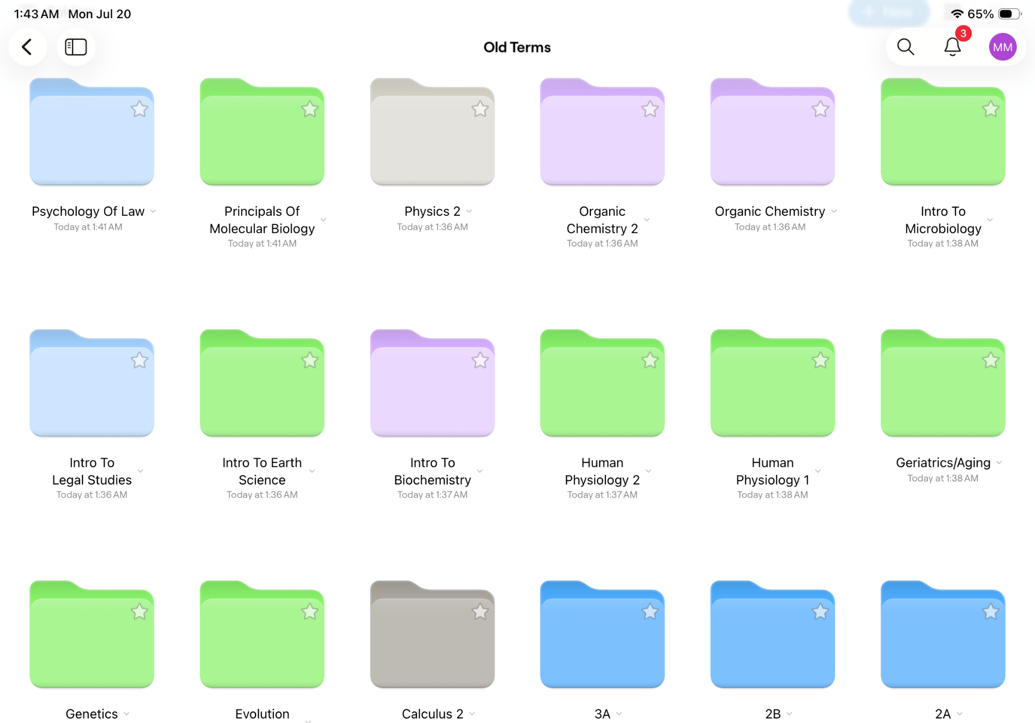 Goodnotes folder organization