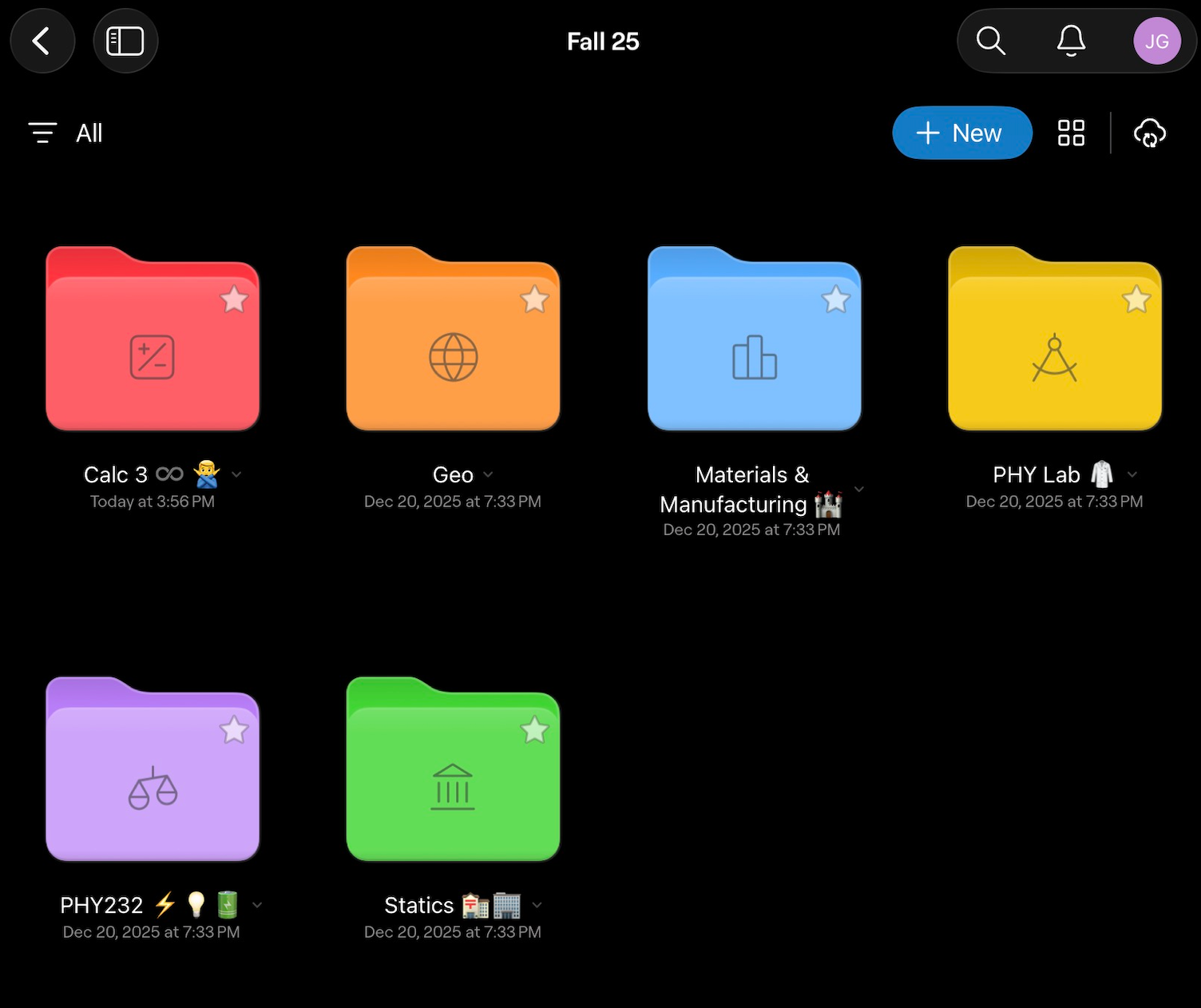 Goodnotes folder organization