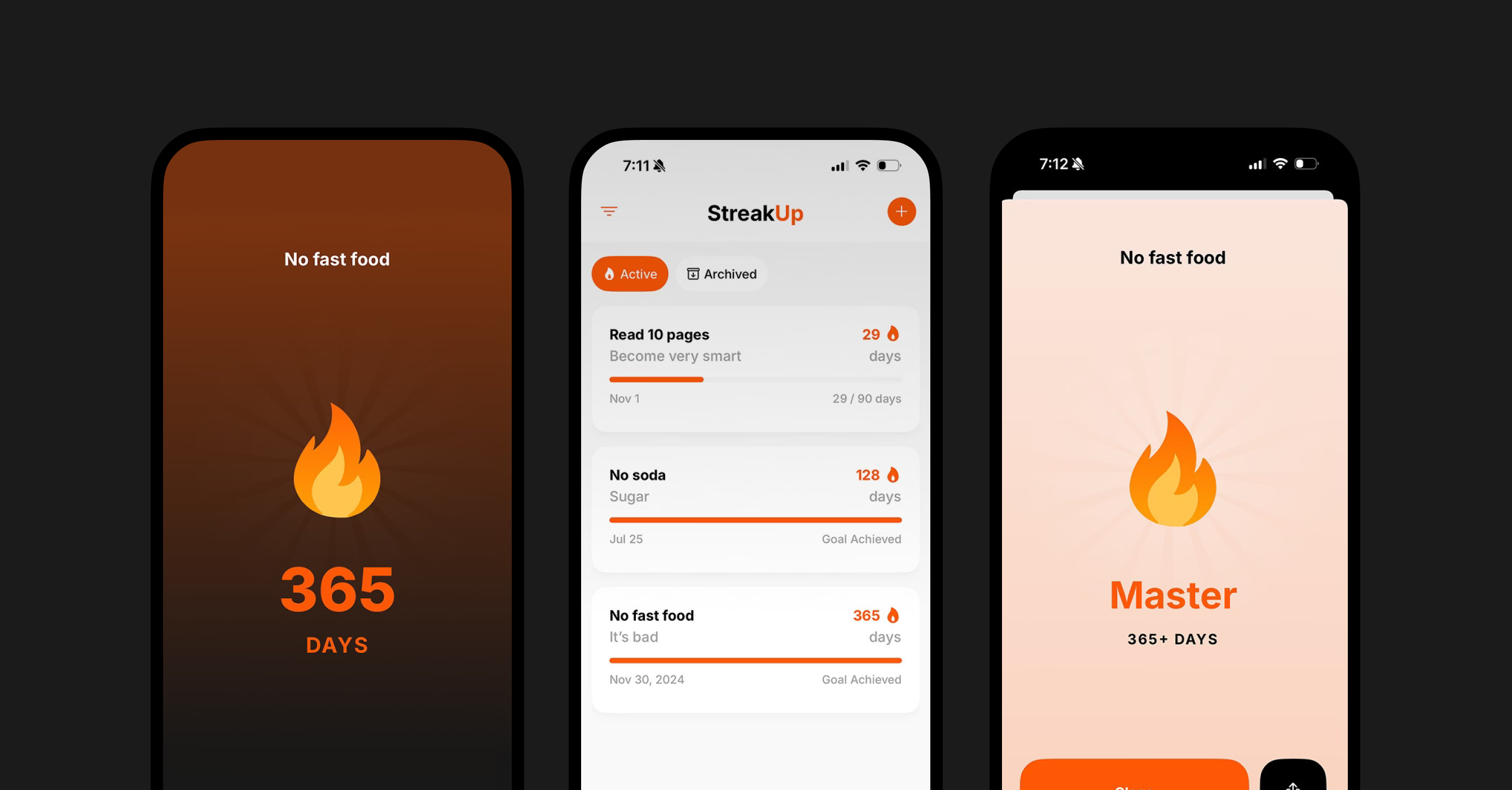 StreakUp Streak Tracker App - Now available on iOS & Android