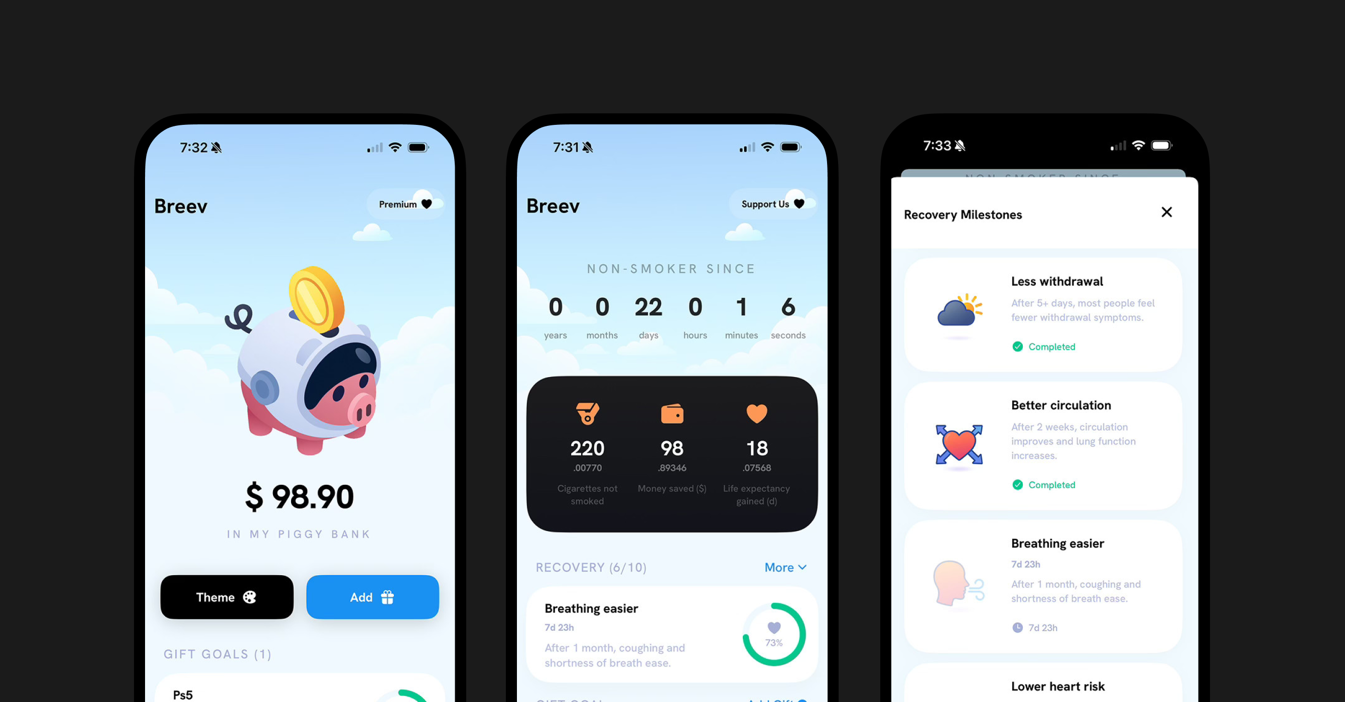 Breev Cigarette Free App - Now available on iOS & Android