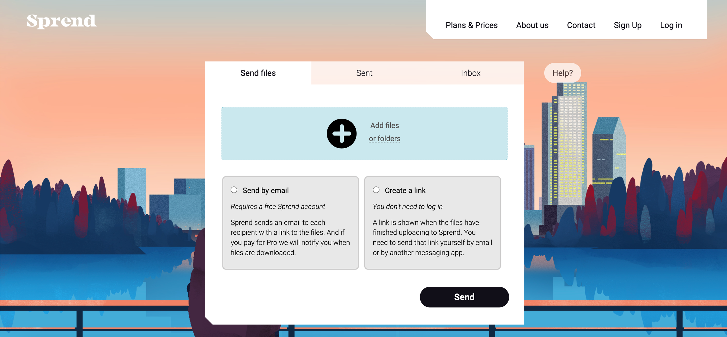 “Create a link” feature