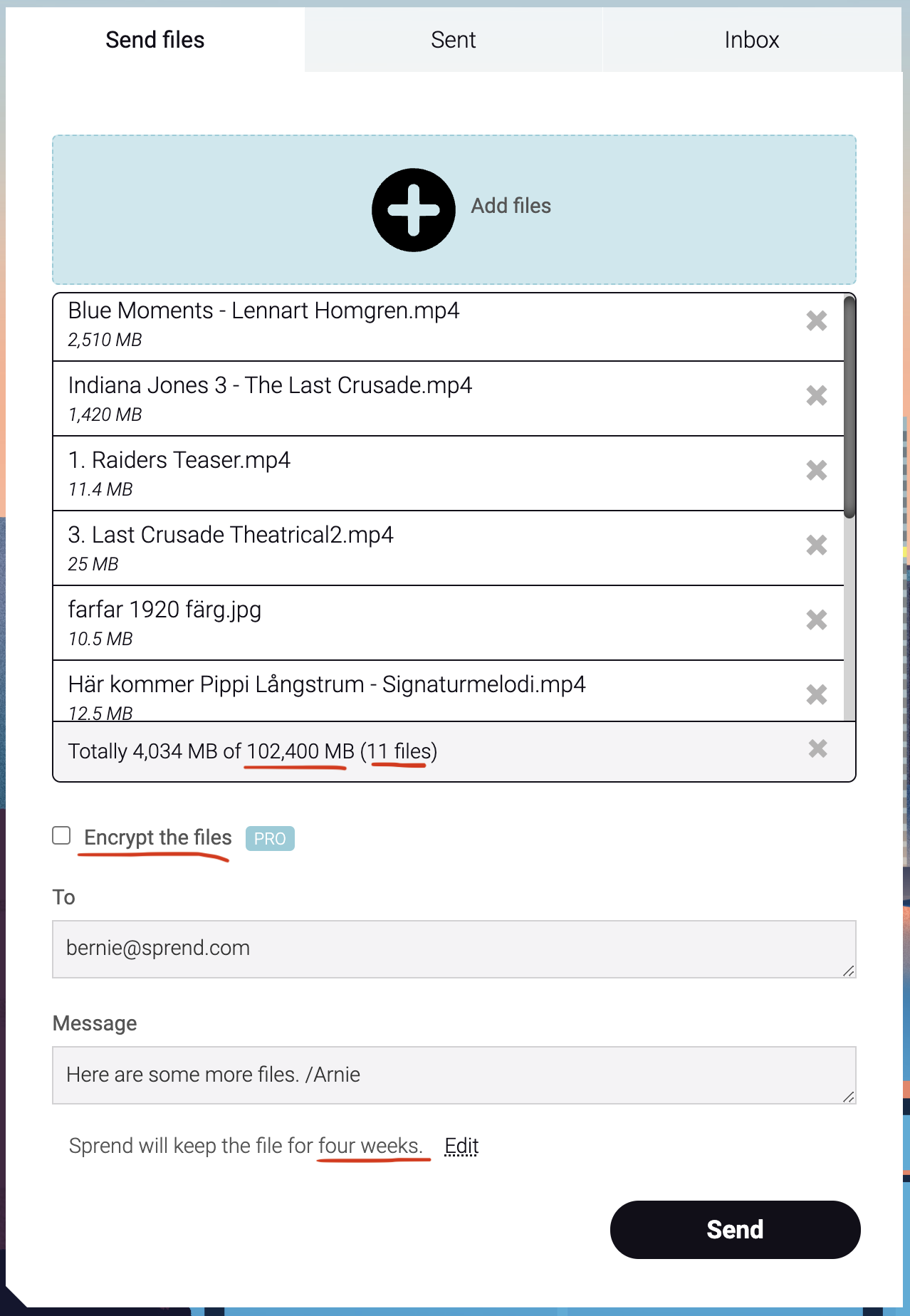 Don’t send. Receive!