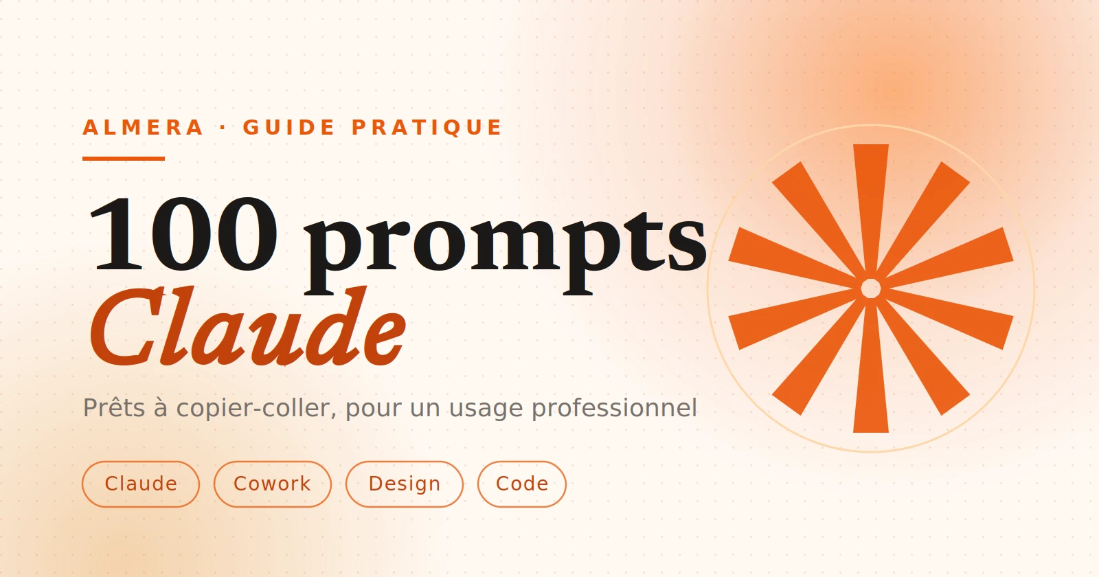 100 prompts Claude à copier-coller pour tous ses outils