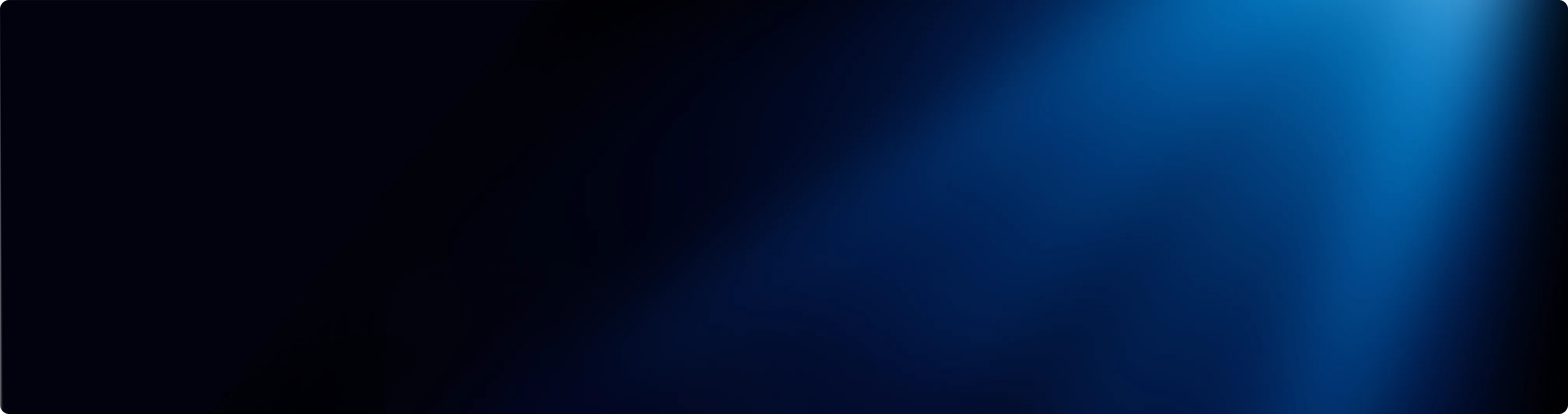 Dark blue and black gradient background with smooth lighting effects.