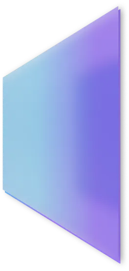 A thin, angled flat screen with a gradient blue to purple display.