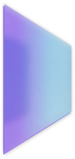 Screen or panel viewed from an angle with a gradient blue to purple background.