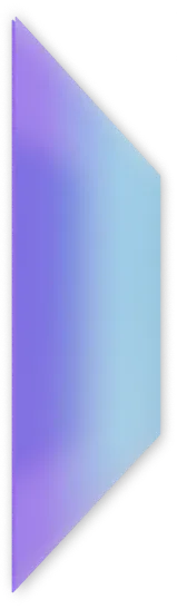 Vertical translucent gradient polygon with purple on left blending to light blue on right.