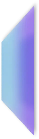 Vertical triangular shape with gradient colors from light blue to purple on a white background.