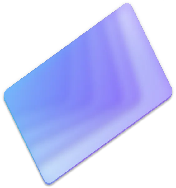 Rounded rectangle with gradient shades of blue and purple on a black outline.