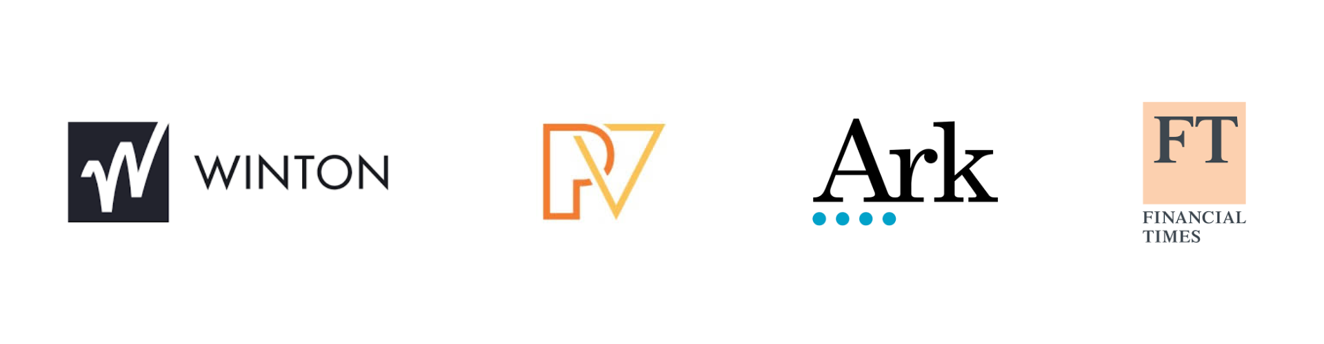 Logos of Now Teach funders and partners: Winton, Ark, and Financial Times.