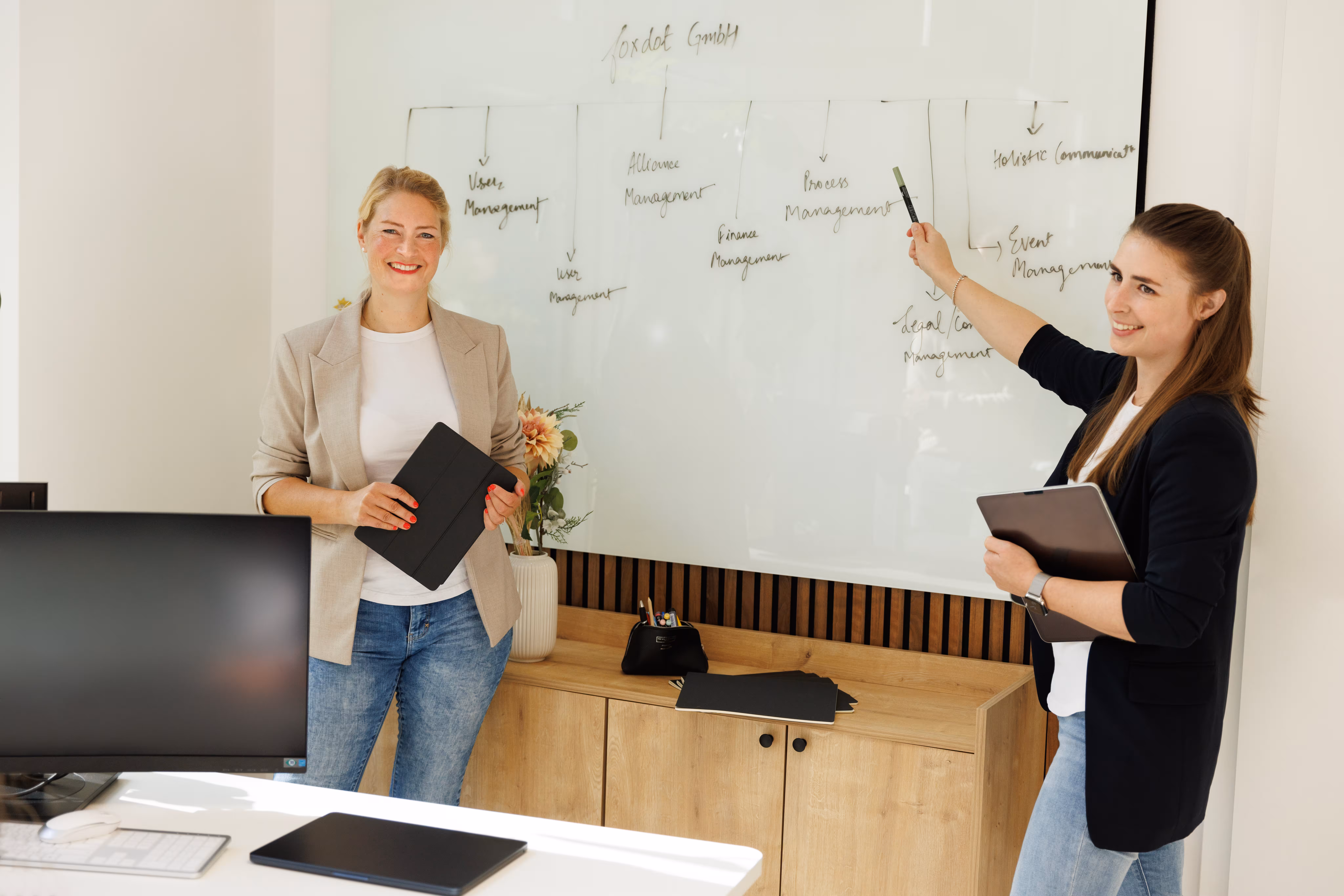 foxdot team members strategising