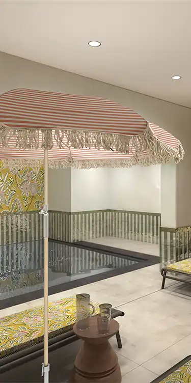 Spa and wellness area at Lepoussin Hotel in Cannes.