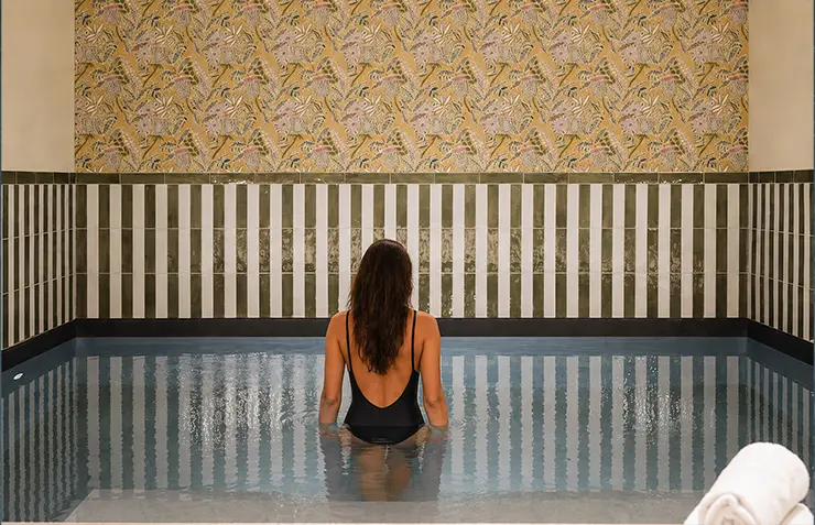 Wellness pool at Lepoussin Hotel in Cannes.