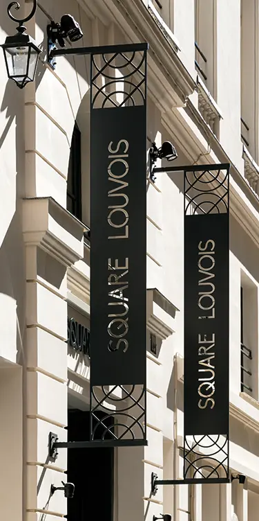 Façade de l'hôtel Square Louvois à Paris