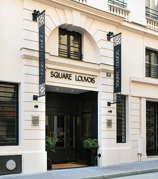 Facade of the Hotel Square Louvois in Paris