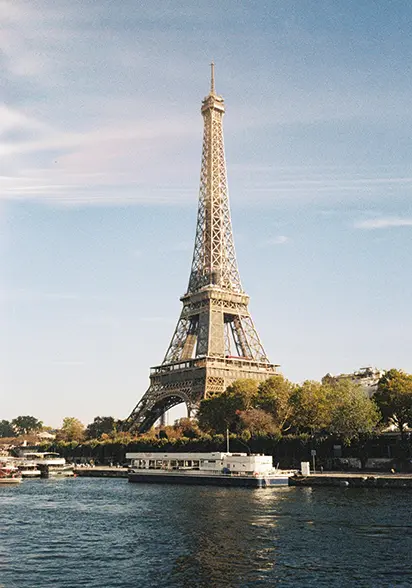 Eiffel Tower and the Seine in Paris