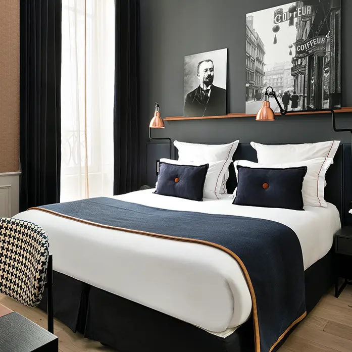 Chambre à l'hôtel Square Louvois Paris