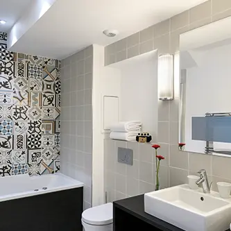 Salle de bain hôtel square louvois paris