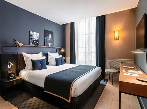 chambre hôtel square louvois paris 2