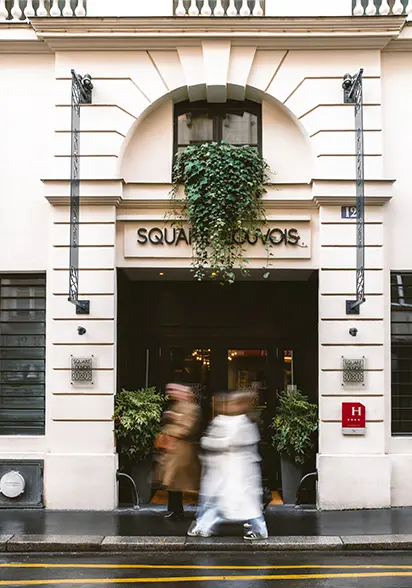 Façade de l'hôtel Square Louvois à Paris