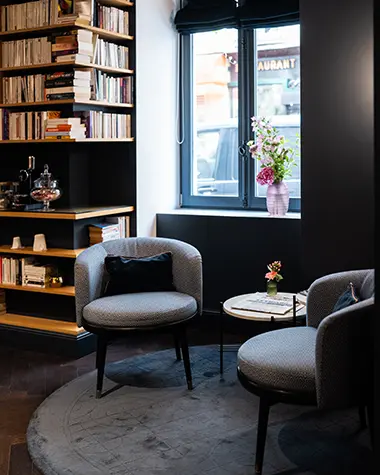 Lobby hôtel square louvois à paris