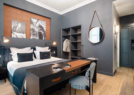 Chambre Deluxe hôtel Square Louvois Paris