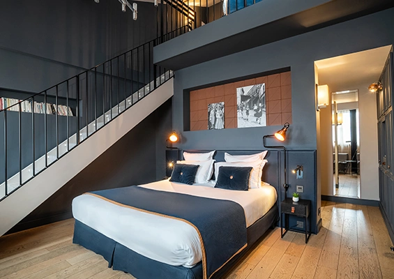 Chambre Duplex hôtel Square Louvois paris