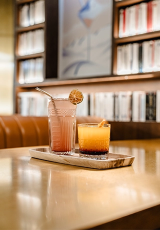 Cocktails au bar du st-alban à la clusaz