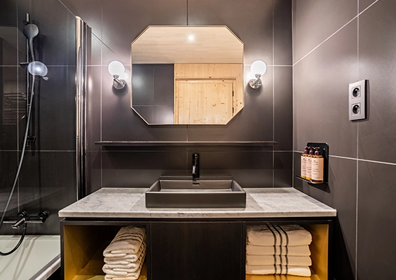 St-Alban Single Room in La Clusaz Bathroom 2