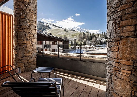 St-Alban Classic Room in La Clusaz balcony