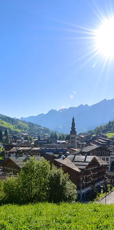 St-Alban seen from the village in summer