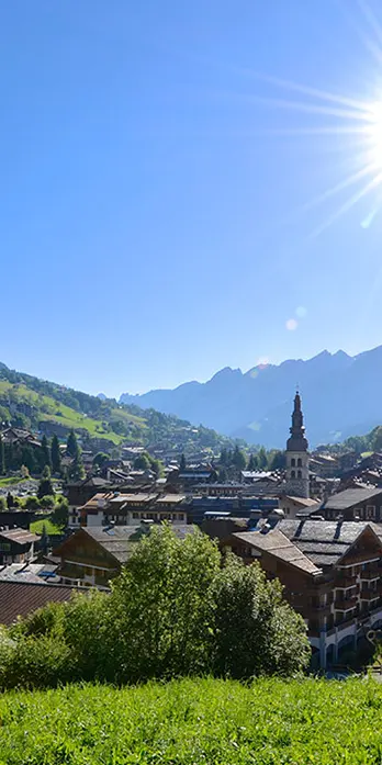 St-Alban seen from the village in summer