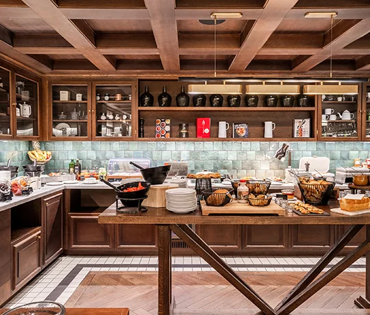 Buffet petit déjeuner au St-Alban à La Clusaz