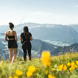Snowy village St-Alban hotel in La Clusaz