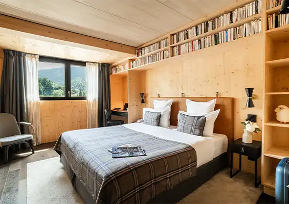 St-Alban Single Room in La Clusaz double bed