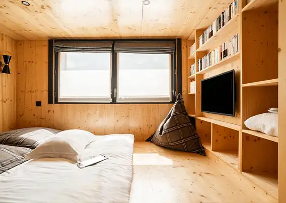 St-Alban La Clusaz Deluxe Room relaxing area