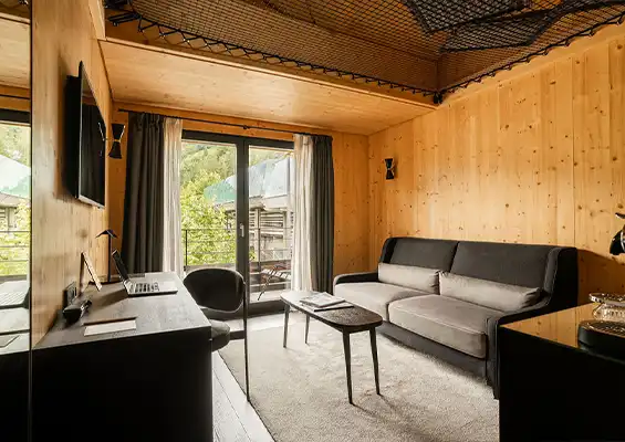 St-Alban Duplex Room for 2 people - sitting area