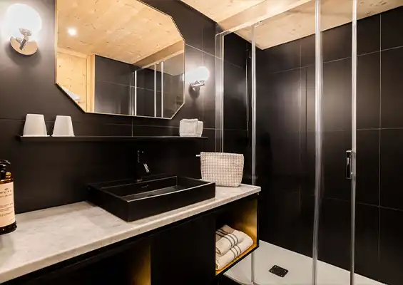 Duplex room 2 people St-Alban shower room