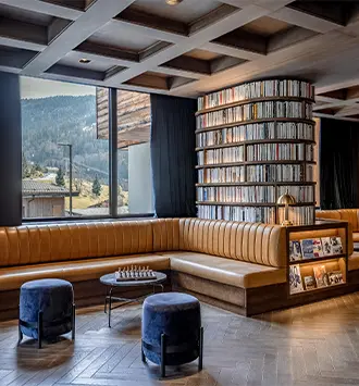 photo lobby hôtel st-alban la clusaz