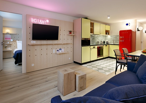 2 room apartments for 4 people Bellamy overview