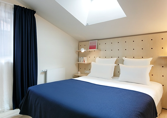 4-room apartment with terrace Bellamy double bedroom